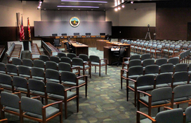 Image of the Banneker Room where the Howard County Council meets