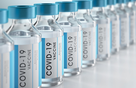 Picture of COVID-19 vaccine vials