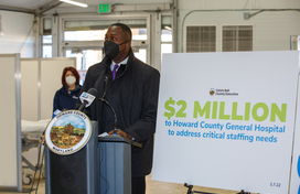 Howard County Executive Calvin Ball Commits $2.4 Million of Needed Funding to Healthcare Workers for Critical Staffing 