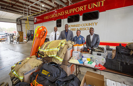 Donated Equipment from Howard County Fire and Police Departments Headed to Ukraine 
