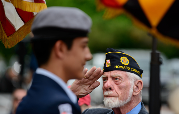 veteran saluting