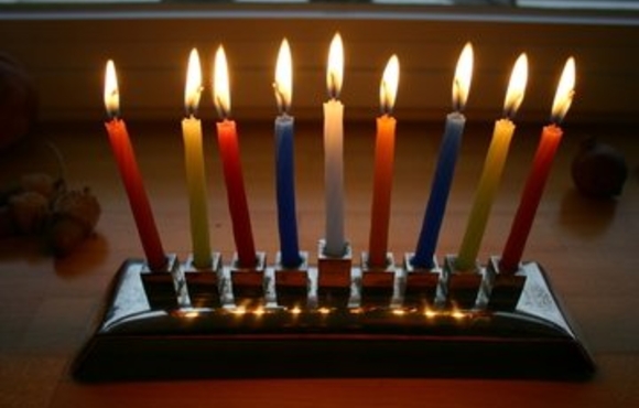 Hanukkah candles