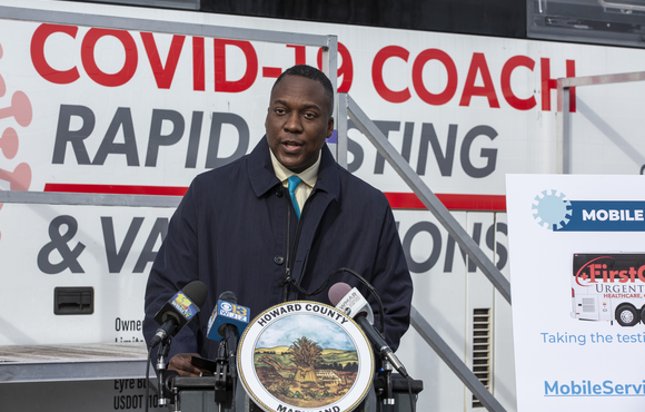 Howard County Opens 7th Mobile Testing Site at Elkridge Fire Station 