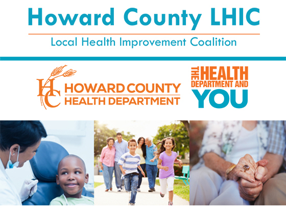 LHIC logo; boy speaking with healthcare provider; children running outside; older adults holding hands