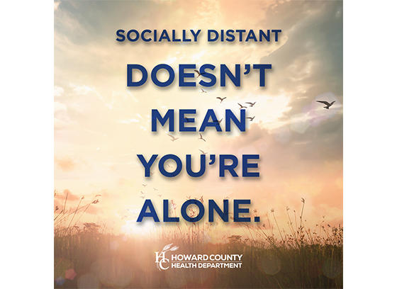 Socially distant doesn't mean you're alone