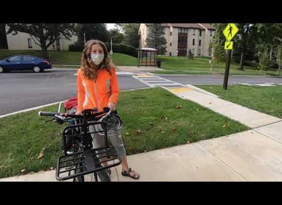 Girl with a bike