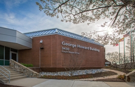 George Howard Building from pedestrian entrance