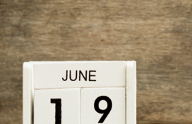 Image of desk calendar on June 19